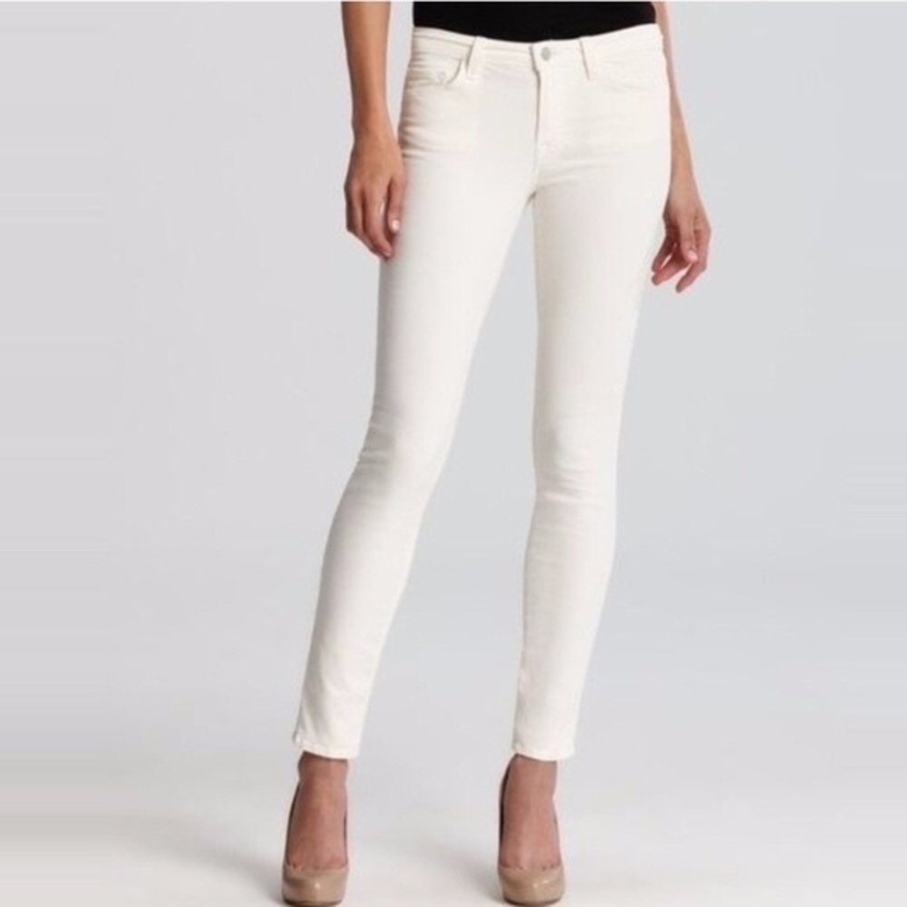 JCrew skinny ankle cord in ivory sz 27
